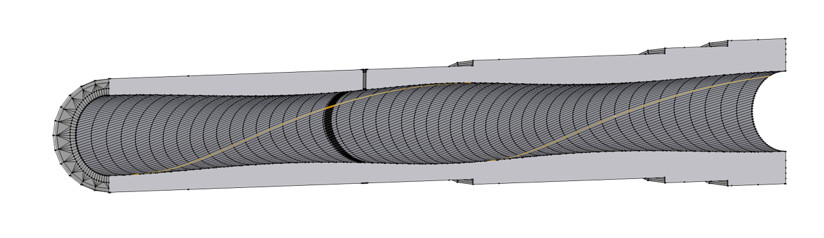 Ствол со сверловкой Ланкастера в разрезе. Рисунок из открытых источников.