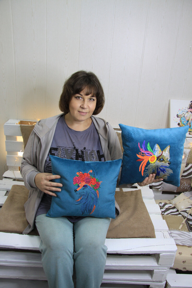 подушечки с лисами