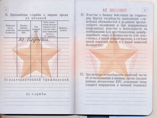    Военный билет. Фото: Ольга Галкина