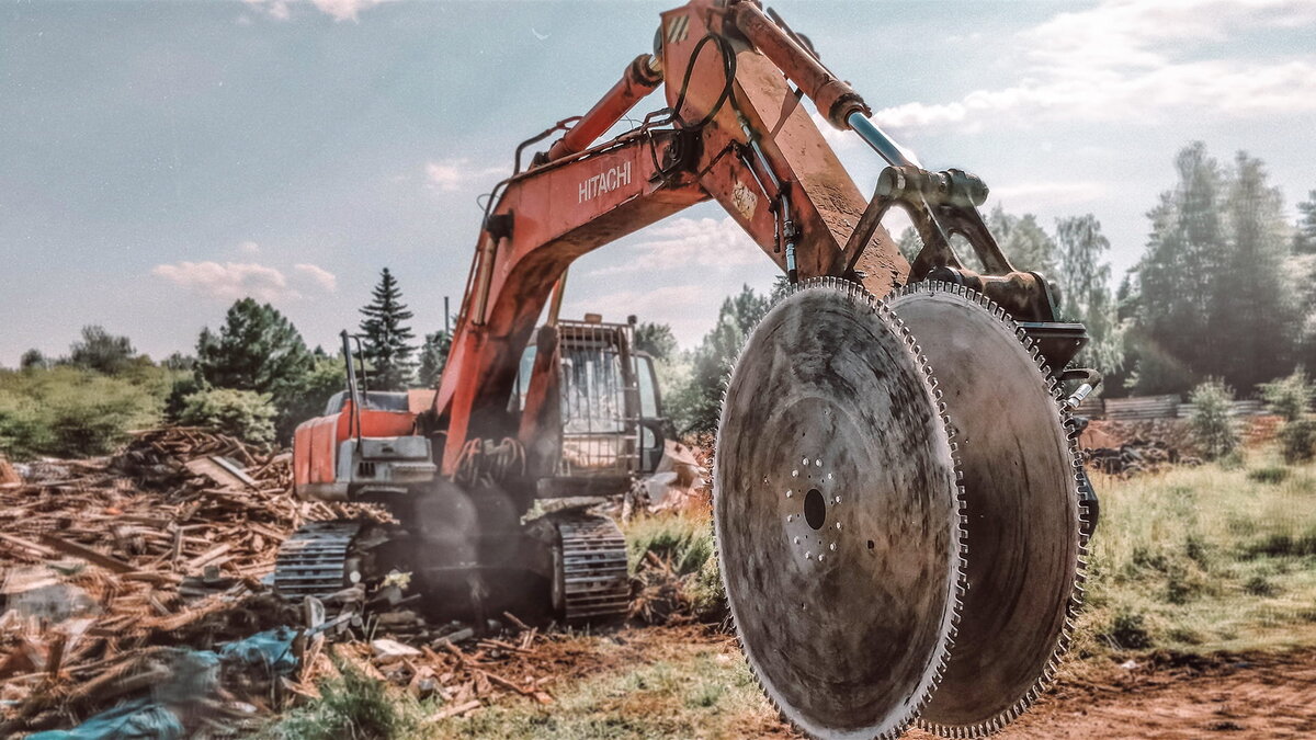 Дисковая пила Impulse DS-500HP для экскаватора Hitachi ZX-330.