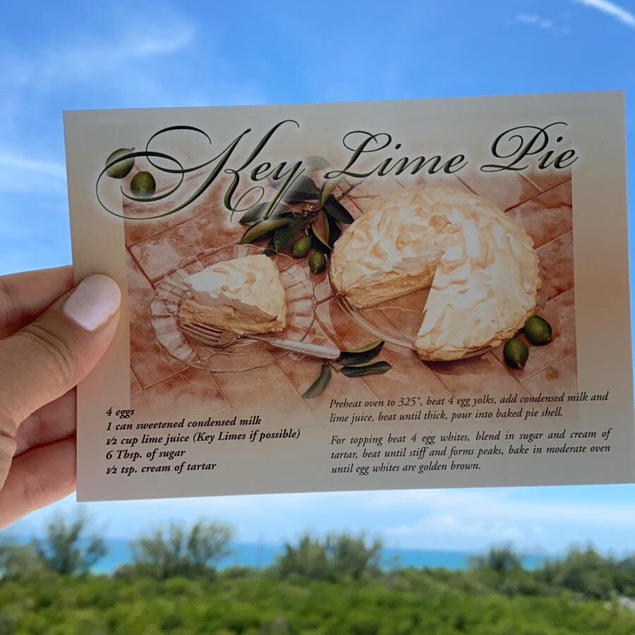 Открытка из Ки Уэста со знаменитым рецептом