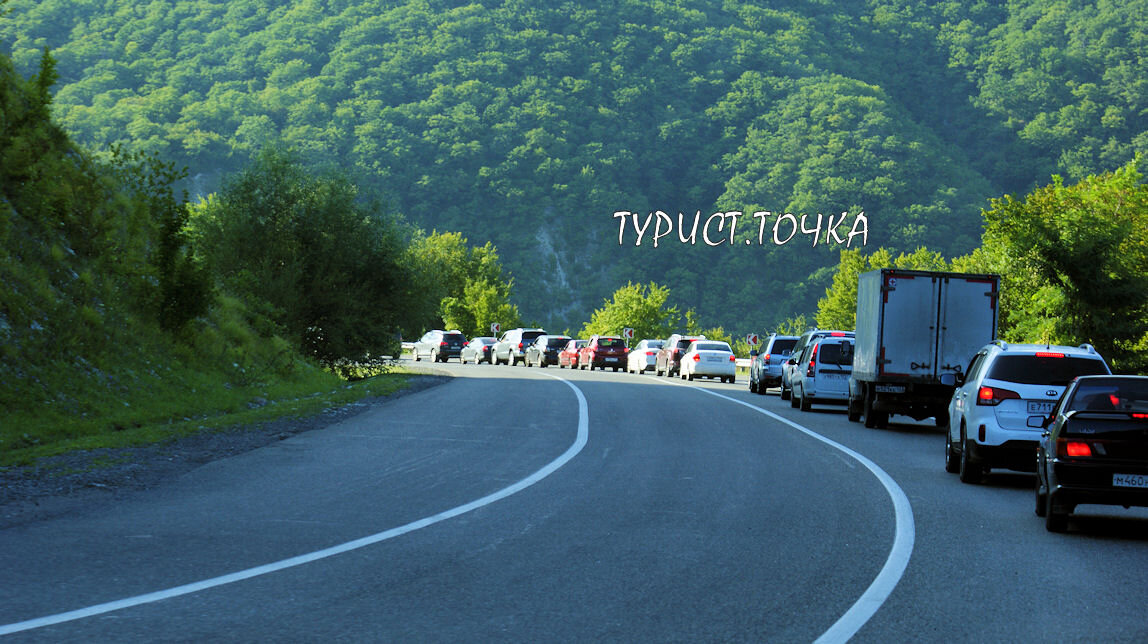 Пробки по дороге к морю