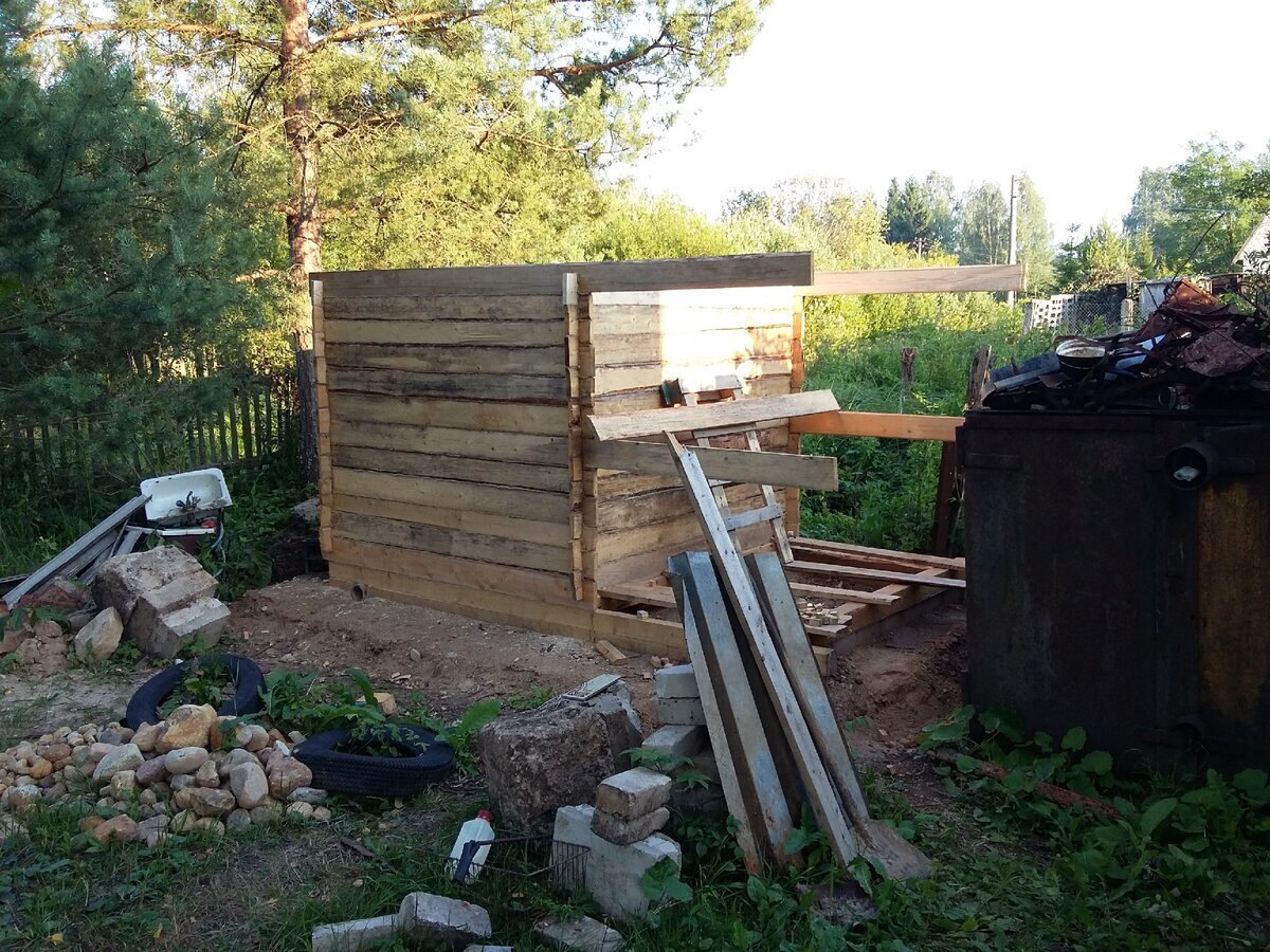 Баня из досок своими руками на даче