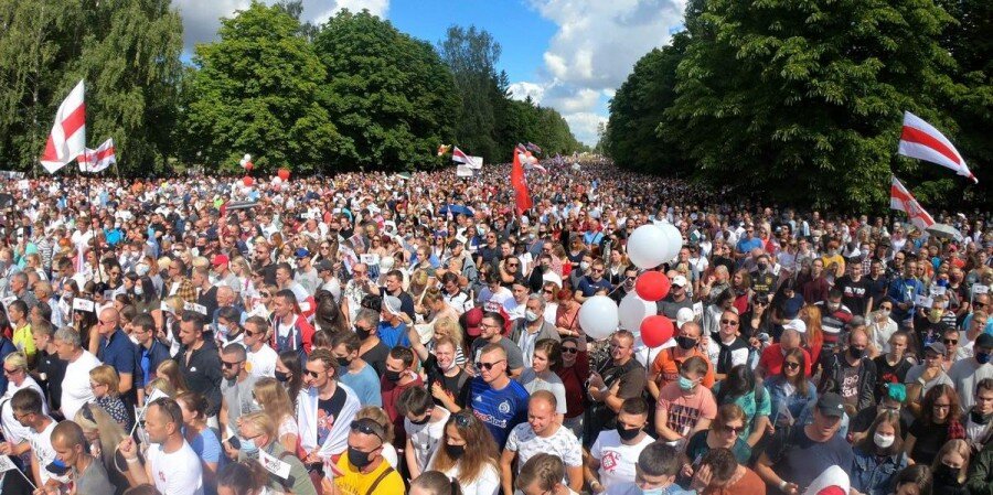 Митинг 1 августа в Гродно