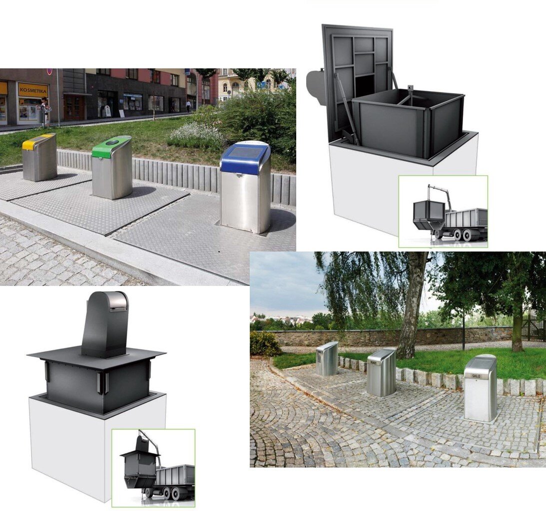 Подземные мусорные контейнеры