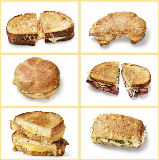 Предлагаем 10 новых вариаций всеми любимых сырных сэндвичей с разными видами хлеба. 