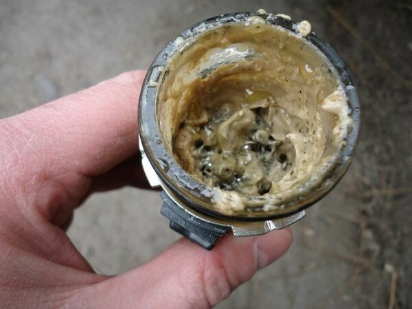 И вот такого изнутри крышки тоже быть не должно.