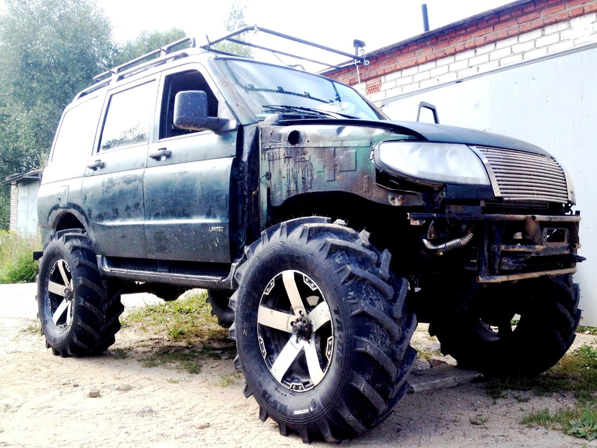 колеса от газ 66 на уаз буханка. уаз буханка на вл 30. тракторные колеса на уаз 469. уаз 469 на вл 30. 0/75-15.