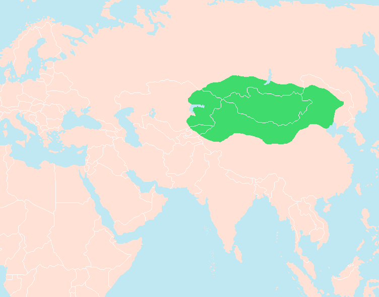 Гуннская держава при Моде. Источник - https://upload.wikimedia.org/wikipedia/commons/1/1f/Hsiung-nu-Empire.png