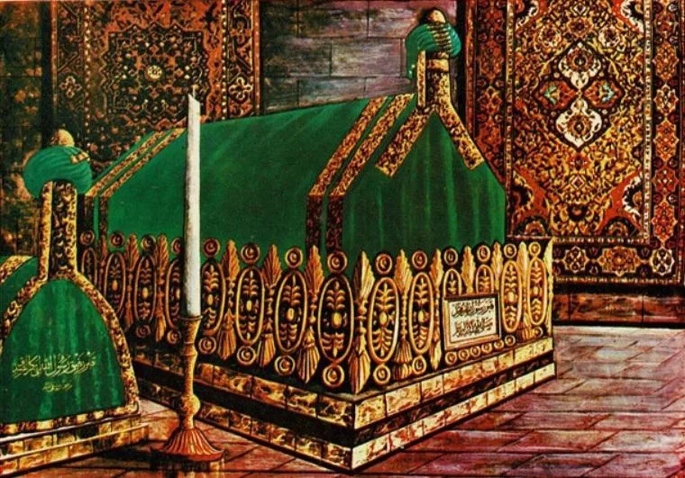 Могила Пророка Мухаммада (да ниспошлёт Аллах ему благословение и мир, как и его семье)