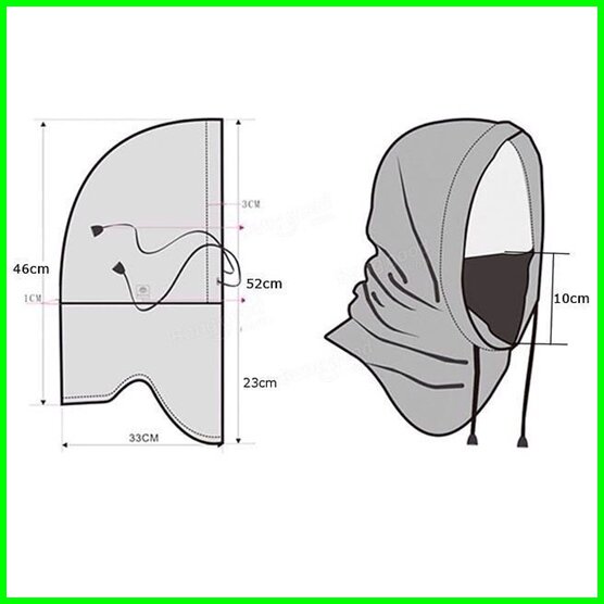 Выкройка балаклавы из флиса своими руками