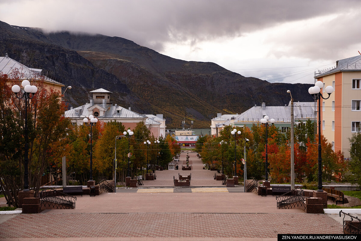 Кировск на закате. Фото автора