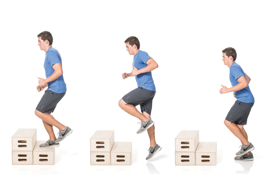 Плиометрика. Плиометрические боксы (комплект) Profi-Fit. Запрыгивание на тумбу. Запрыгивание на возвышенность. Плиометрические упражнения.