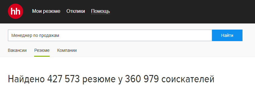 Холодный поиск на hh.ru
