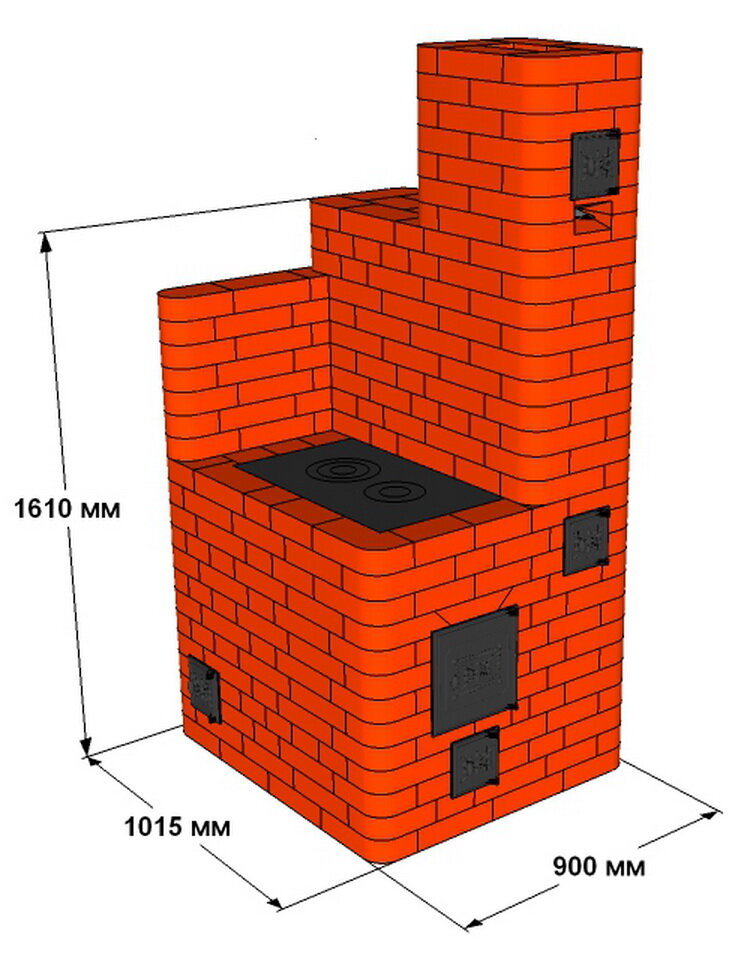 Мини печь для дачи на дровах своими руками из кирпича проекты