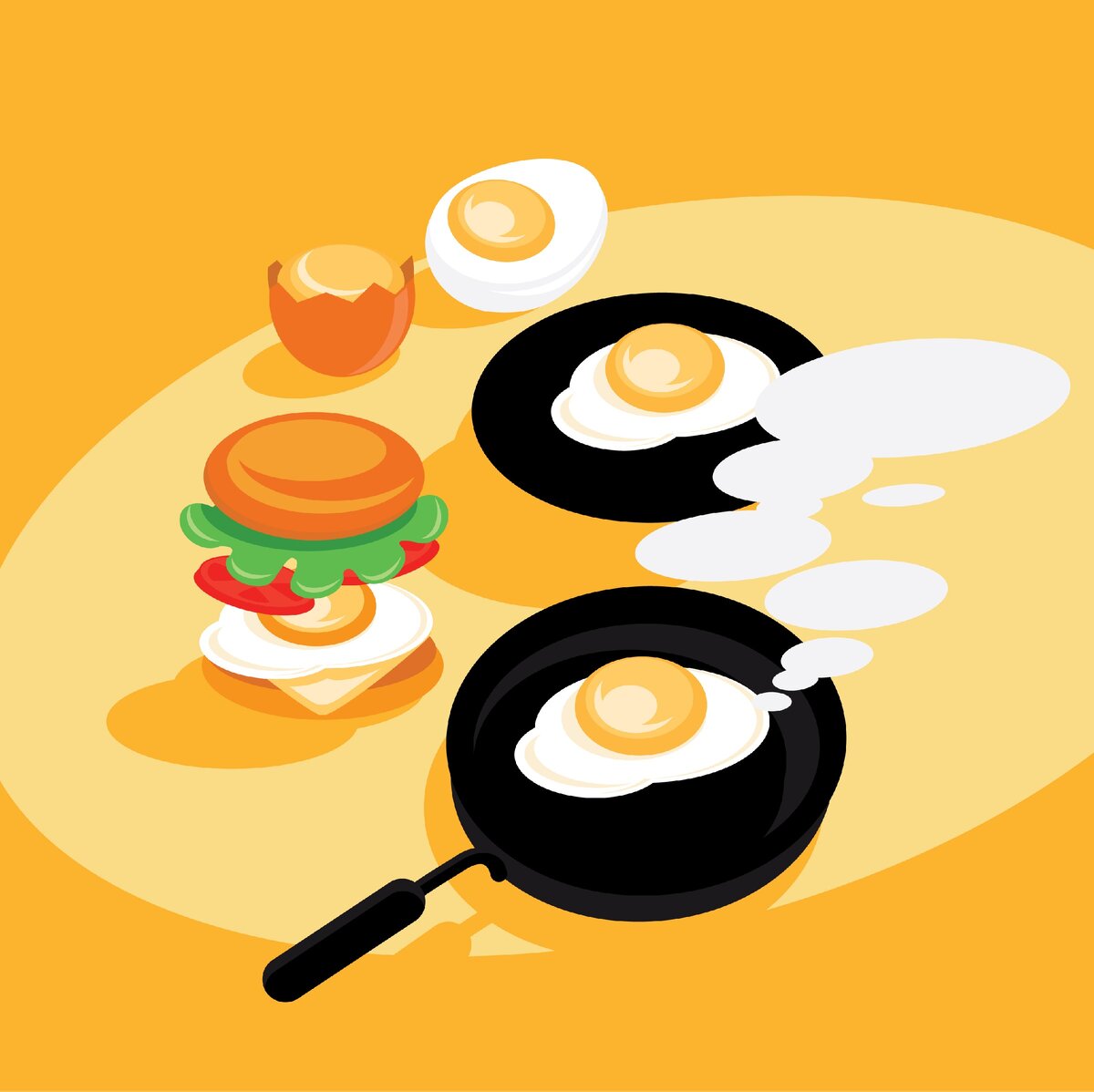 <a href="https://www.vectorstock.com/royalty-free-vector/hot-eggs-fresh-cook-vector-22456018">Vector image by VectorStock / KEEE</a>