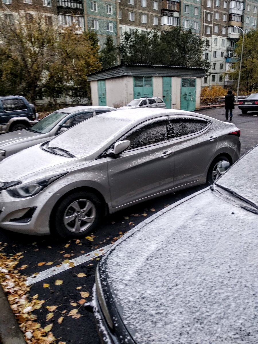 В КАРАГАНДЕ Первый снег 🥺🧐