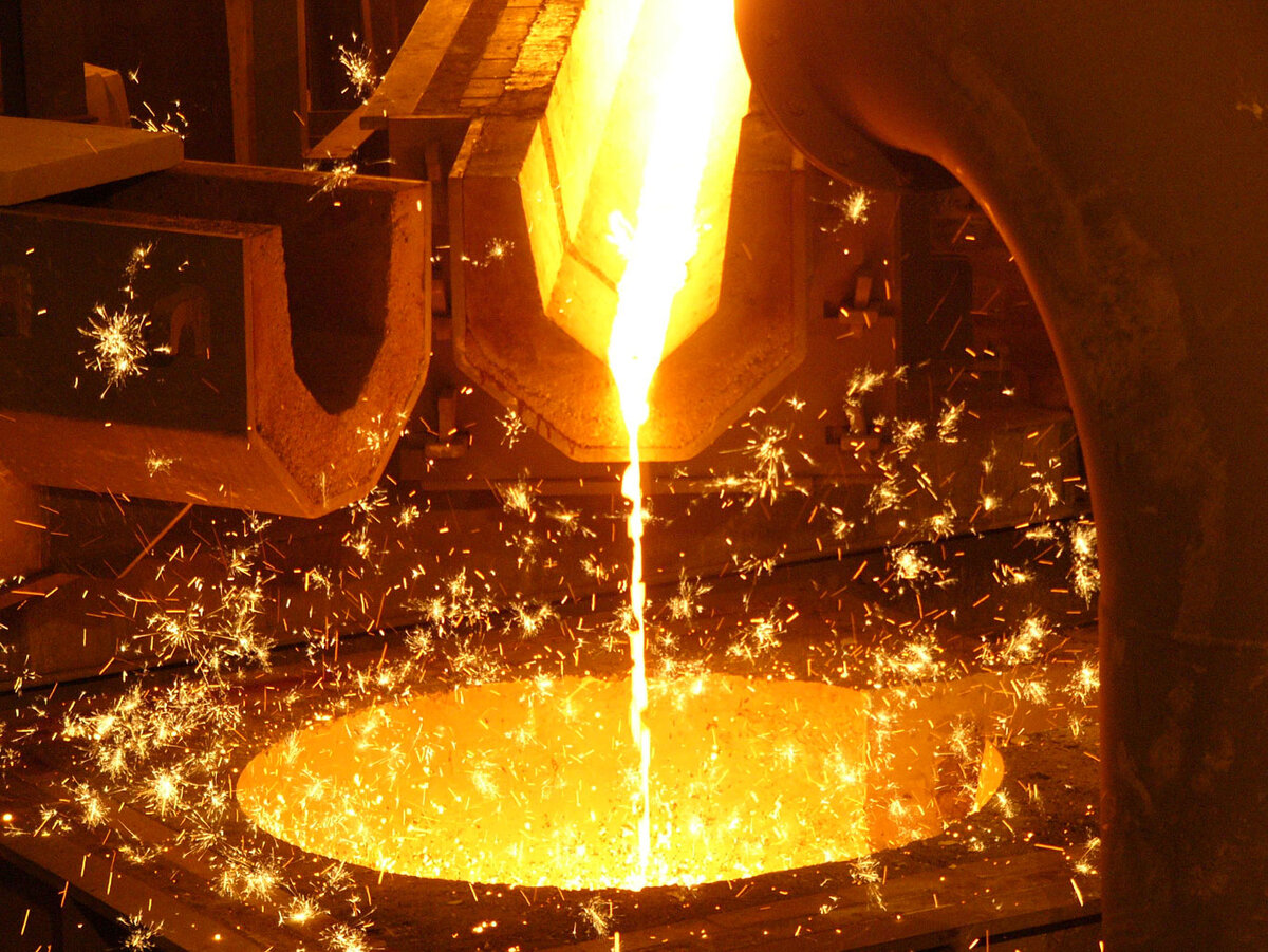 Производство стали.