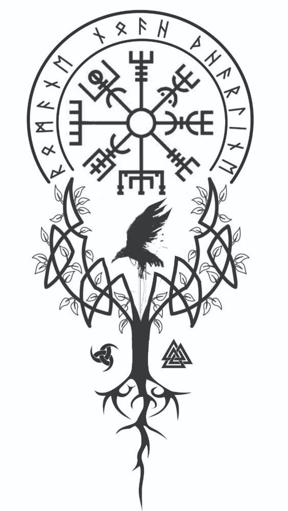 Обладатель татуировки с изображением вегвизира очень упорный, целеустремленный человек. Если он что-то задумал, то воплотит свою задумку в реальность, даже если на это потребуются годы.