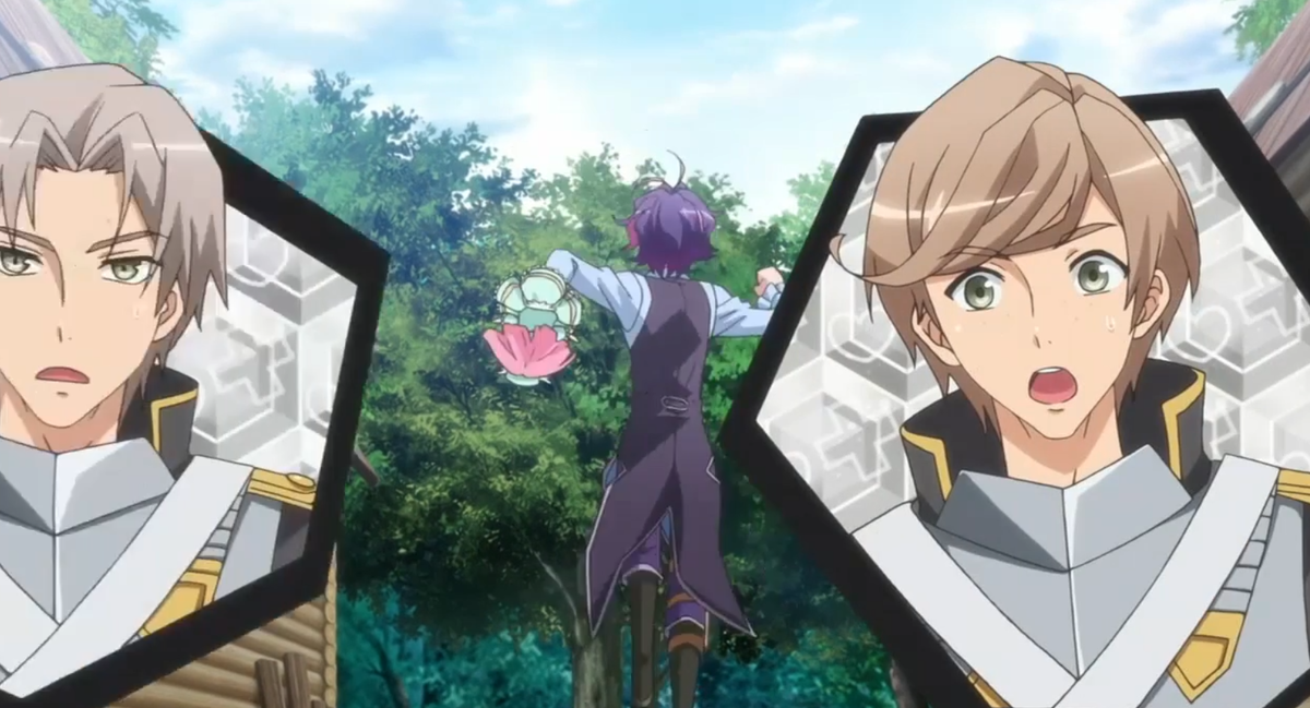 Использованы кадры из аниме "Дама и Принц";