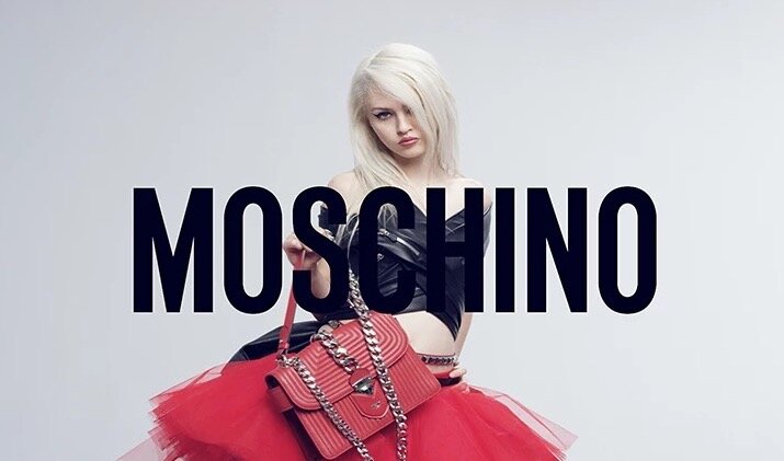 Moschino photoshoot.