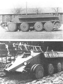 Танк Кристи на испытаниях в СССР
