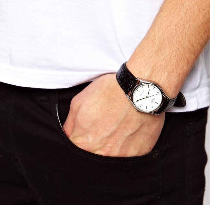 Чем хорош кожаный ремешок - даже самой простой, откровенно дешевой модели он придает эксклюзивный внешний вид.