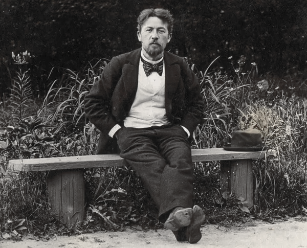Антон Павлович Чехов (любительское фото П. И. Серегина). 1897.