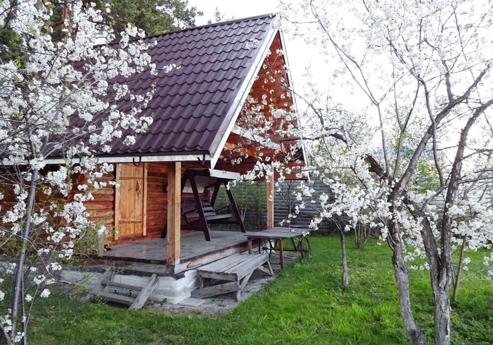 Баня весной