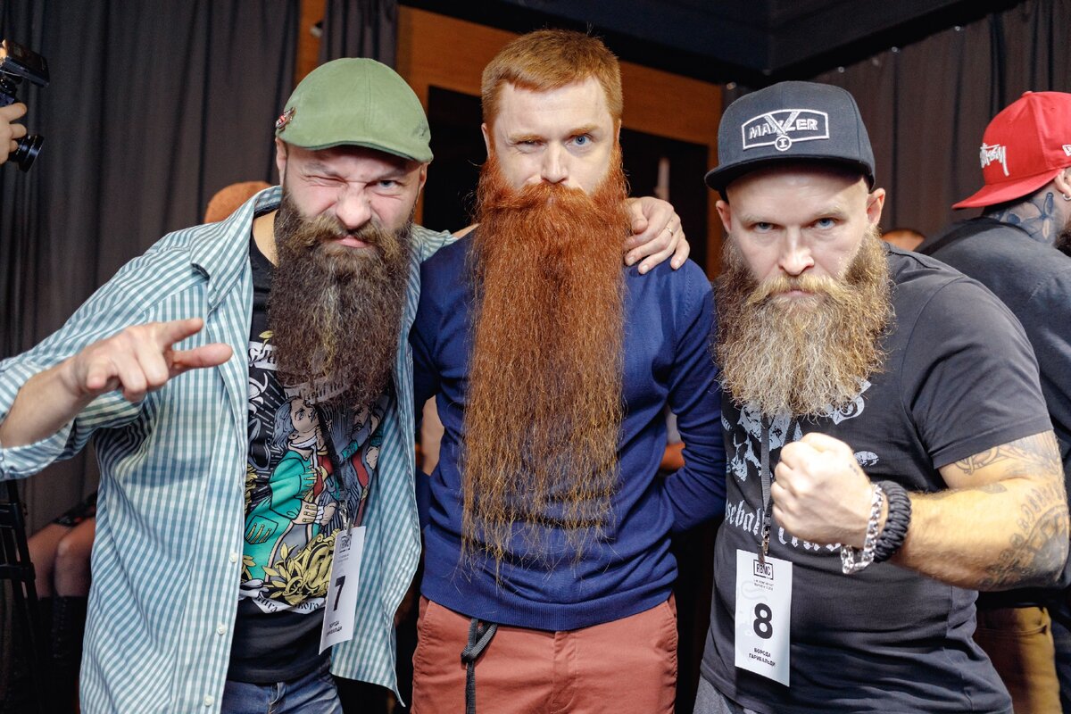 Фото с чемпионата бороды и усов Russian Barber Week 2019
