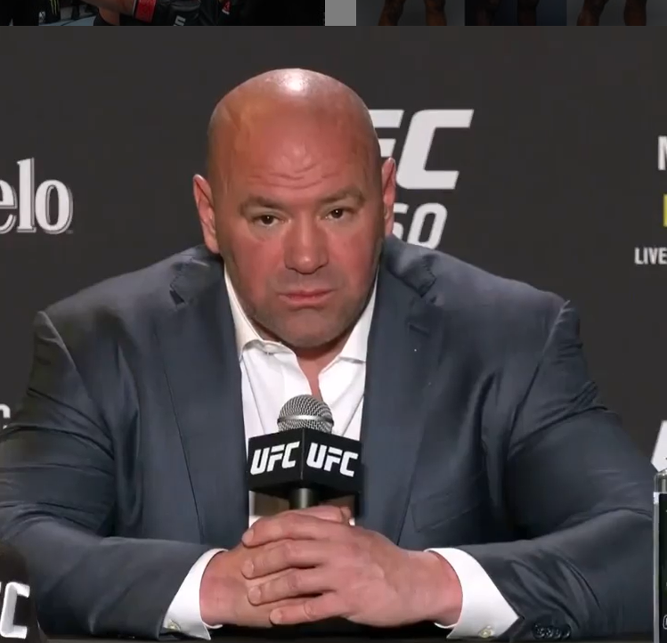 Дана Уайт на пресс конференции после боя Миочич- Нганну. Фото из официального инстаграм аккаунта UFC Russia. instagram.com/ufcrussia