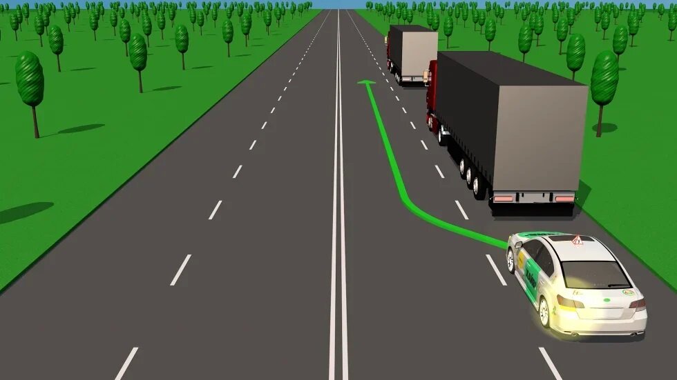 Водитель движущегося автомобиля относительно дороги. Расположение ТС на проезжей части ХАЙВ. Можно ли опережать автомобиль двигающийся посередине дороги.