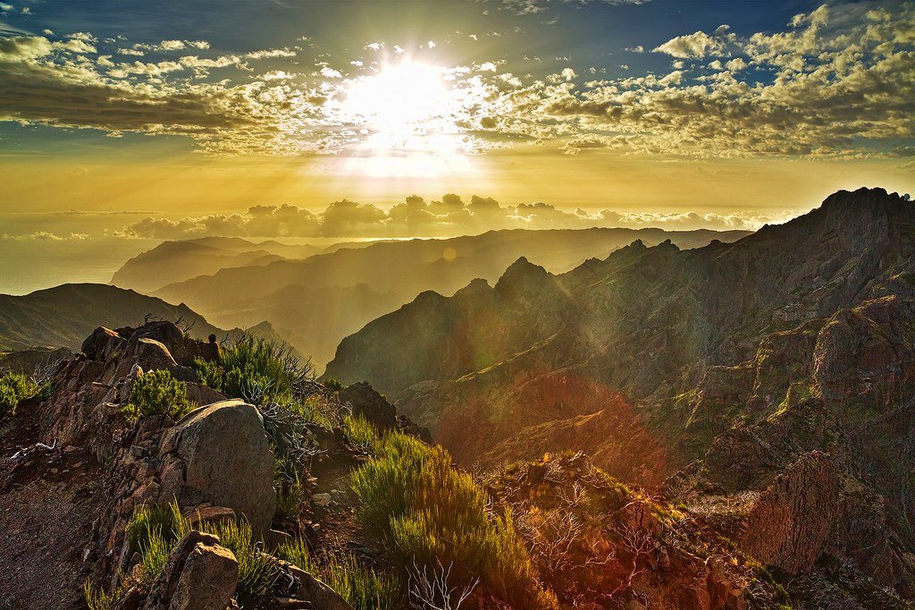 Pico Ruivo, 1862m altitude, 8.00 a.m.