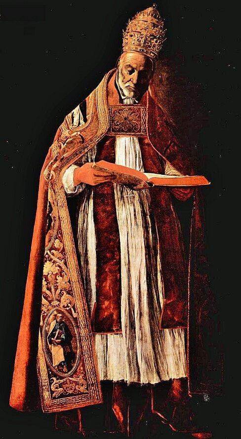 Франсиско де Сурбаран. Святой Григороий. Картина 1637 г.