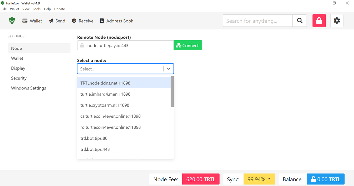 Node fees can be quite high