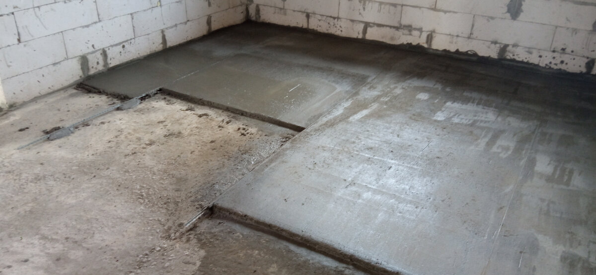 Цементная стяжка.