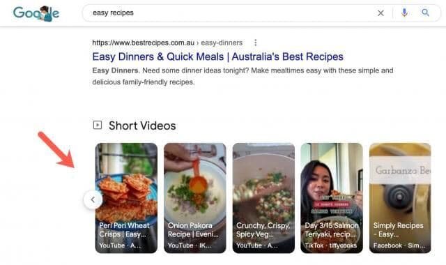 Google тестирует короткие видео в поиске