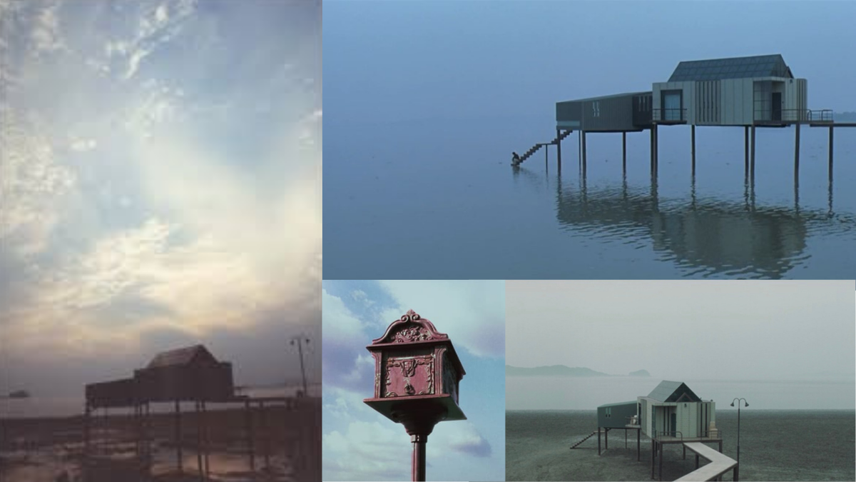 Коллаж кадров из фильма «Дом у озера» (Il Mare), листайте, много прекрасного дома ➡