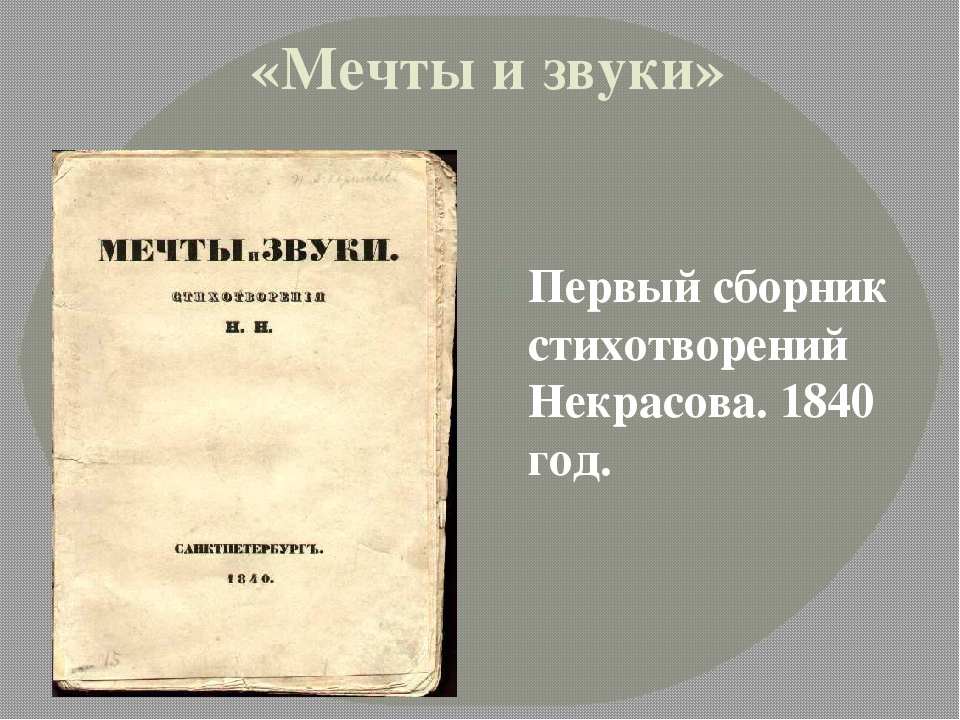 Некрасов первая книга