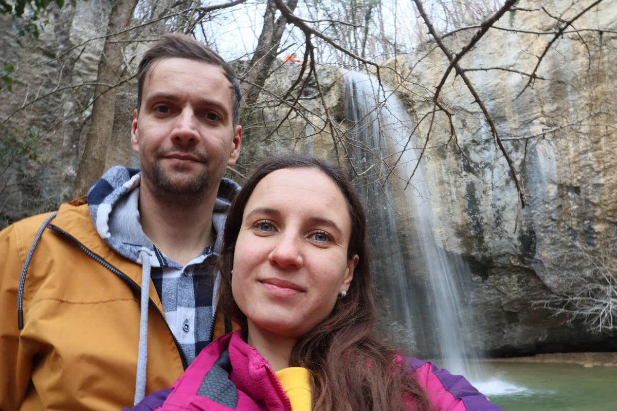 Отправились открывать купальный сезон на водопад 