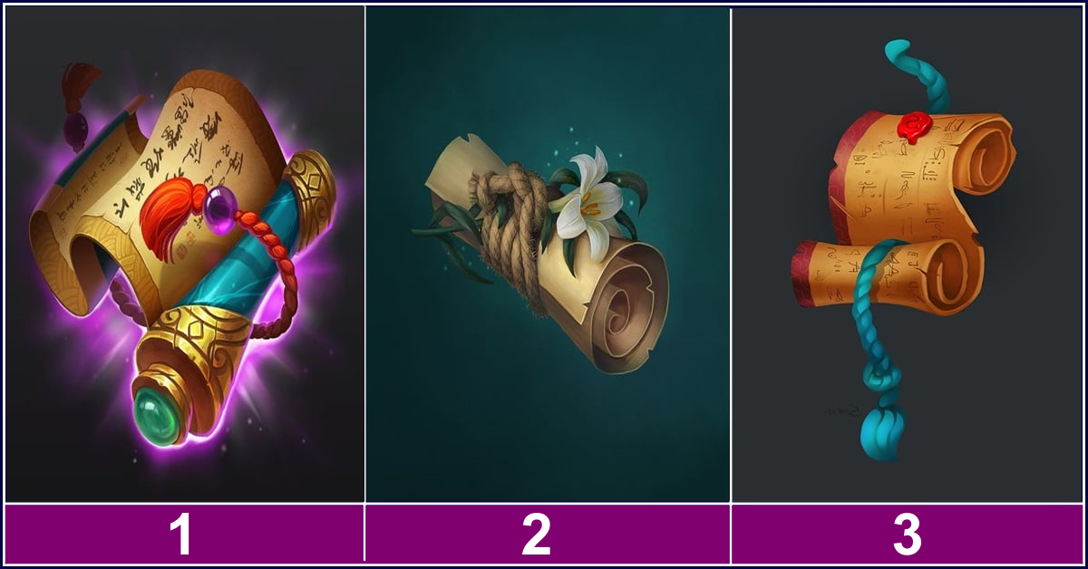 Откройте глаза и выберите один свиток судьбы