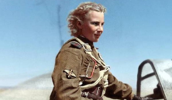 Л.В. Литвяк. Источник фото: Военная хроника (https://clck.ru/eQgEy).