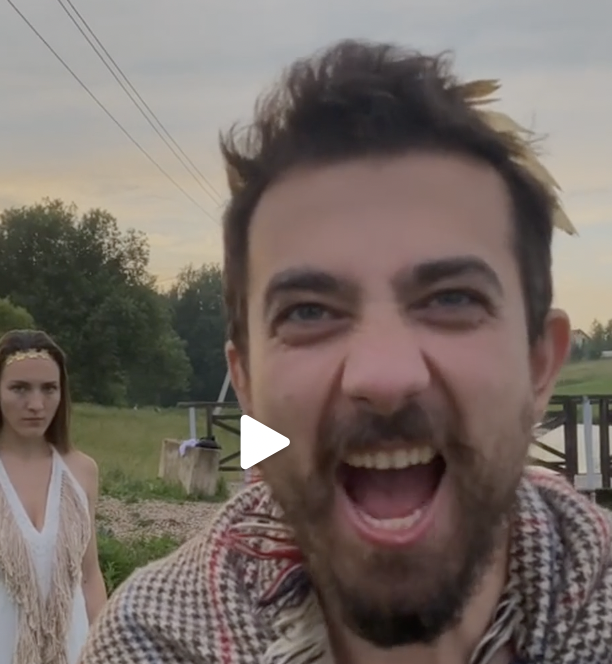 Леха в образе Царя Леонида.