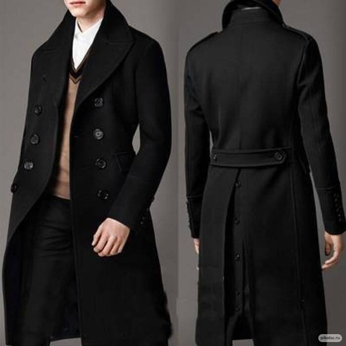 Низкое мужское пальто