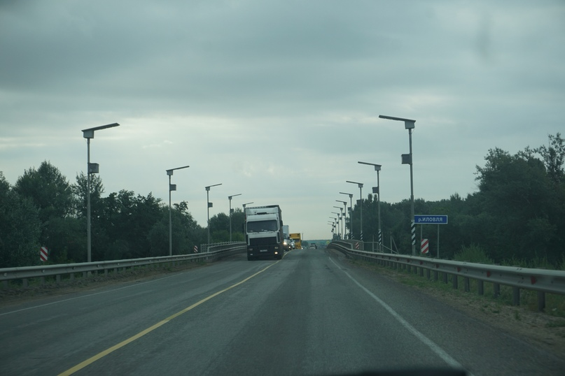 Трасса Москва — Астрахань. На отдельных её участках установлены фонари на солнечной батарее.