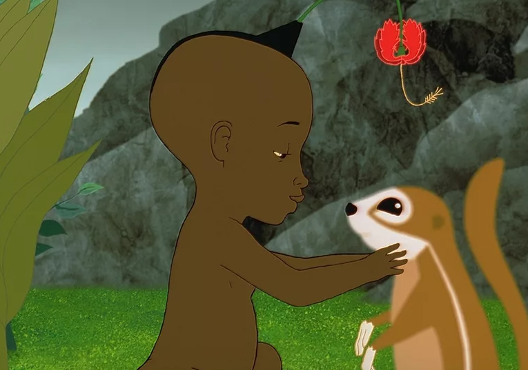 Кадр из мультфильма "Кирику  и дикие звери"