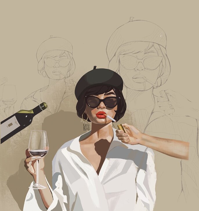 Фото https://www.behance.net/gallery/82613777/In-wine-we-trust?tracking_source=search%257Cwine