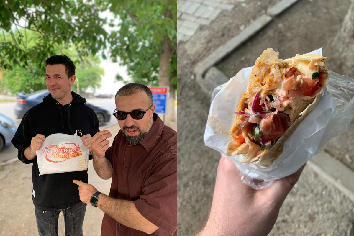 Мухин — как все нормальные повара — ценит хороший фастфуд; это — лучшая шаурма в Уфе.