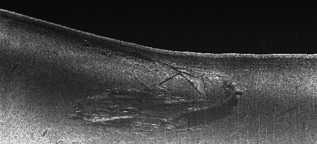 Сонограмма корпуса судна «Postiljon». Фото: ЦПИ РГО
