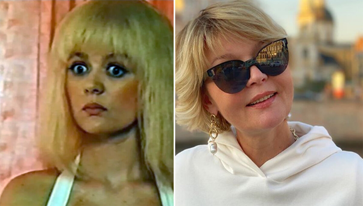 слева кадр из фильма "Действуй, Маня" 